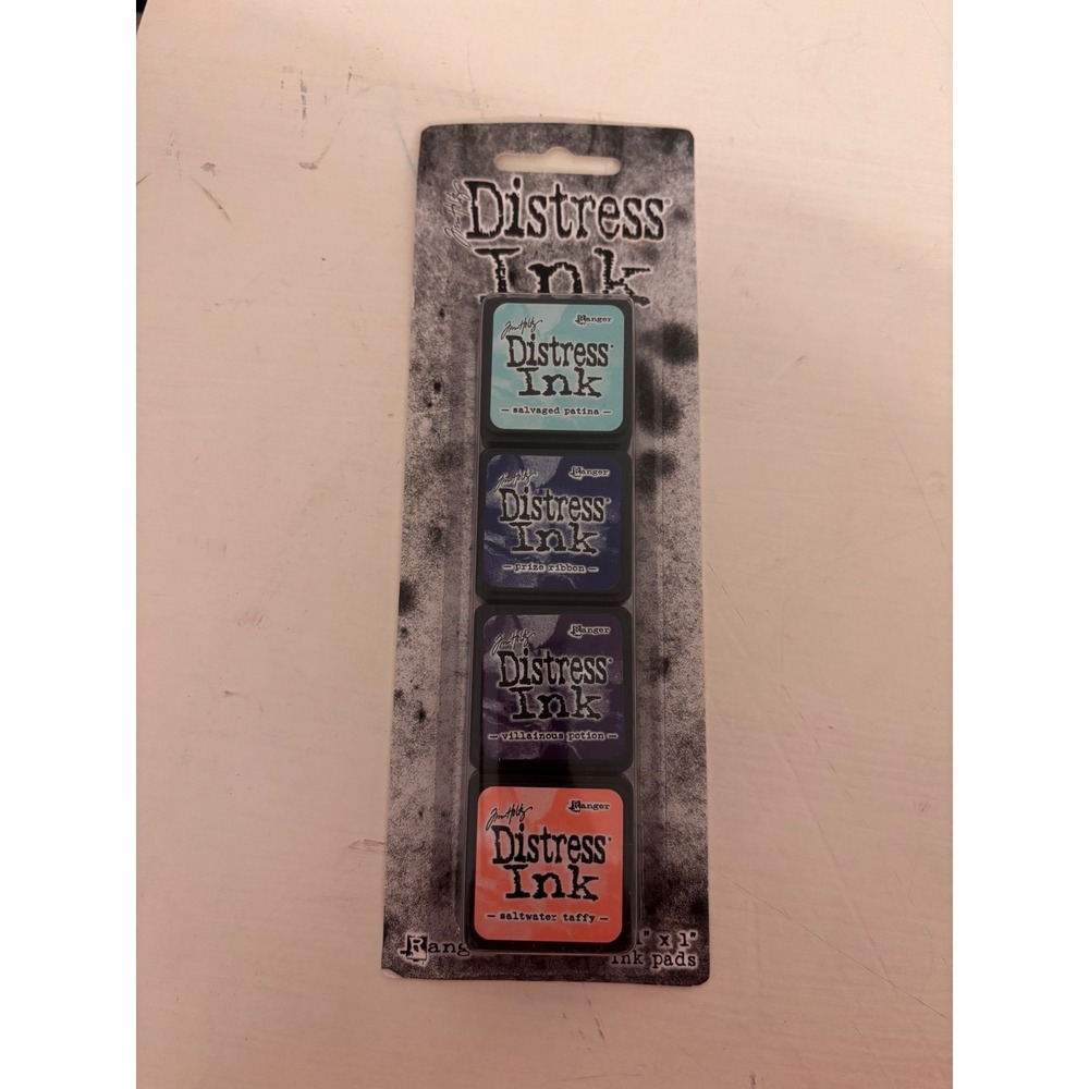 Tim Holtz Ranger Distress Ink Mini Pad Set Kit 17 Salvaged Patina Prize Ribbon